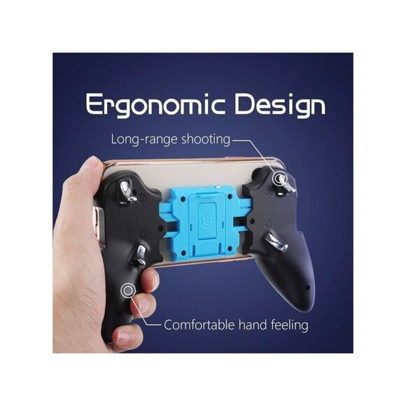 Bluetooth Mobile Game Controller L1R1 Joystick iOS Android 6.5" Rechargeable - Picture 4 of 8